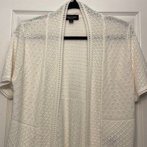 Perceptions crochet cardigan (L) LIKE NEW 🤩
